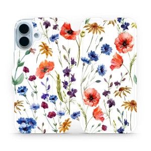 Flipové pouzdro Mobiwear - Apple iPhone 17 - MP04S Luční kvítí