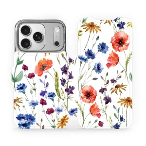 Flipové pouzdro Mobiwear - Apple iPhone 17 Pro - MP04S Luční kvítí