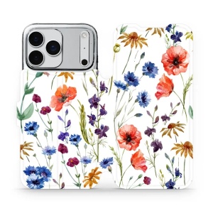Flipové pouzdro Mobiwear - Apple iPhone 17 Pro Max - MP04S Luční kvítí