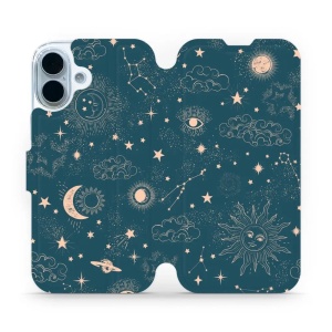 Flipové pouzdro Mobiwear - Apple iPhone 17 - VP14S Magický vesmír