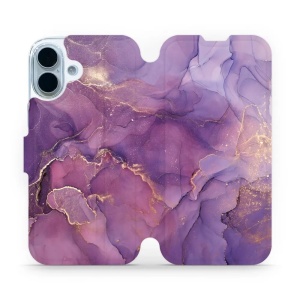 Flipové pouzdro Mobiwear - Apple iPhone 17 - VP20S Fialový mramor