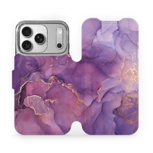 Flipové pouzdro Mobiwear - Apple iPhone 17 Pro - VP20S Fialový mramor