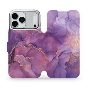 Flipové pouzdro Mobiwear - Apple iPhone 17 Pro Max - VP20S Fialový mramor