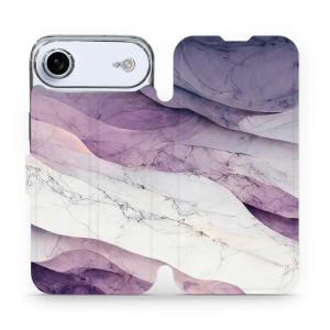 Flipové pouzdro Mobiwear - Apple iPhone Air - VP31S Bílý a fialový mramor