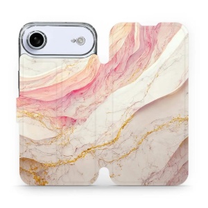 Flipové pouzdro Mobiwear - Apple iPhone Air - VP32S Růžový a zlatavý mramor