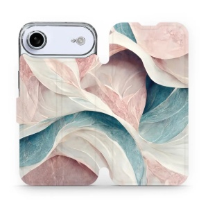 Flipové pouzdro Mobiwear - Apple iPhone Air - VP33S Růžový a zelenkavý mramor