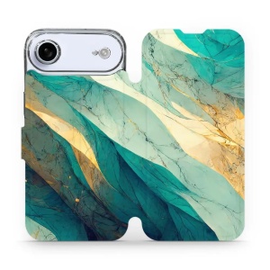 Flipové pouzdro Mobiwear - Apple iPhone Air - VP37S Zlatavý a zelenkavý mramor