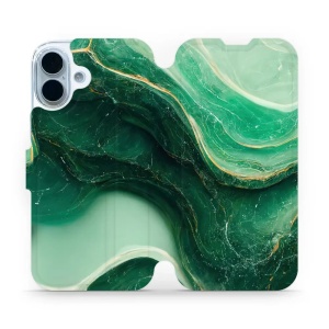 Flipové pouzdro Mobiwear - Apple iPhone 17 - VP38S Zelený mramor
