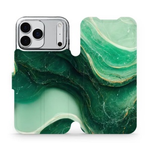 Flipové pouzdro Mobiwear - Apple iPhone 17 Pro Max - VP38S Zelený mramor
