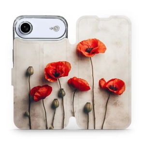 Flipové pouzdro Mobiwear - Apple iPhone Air - VP42S Vlčí máky