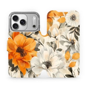 Flipové pouzdro Mobiwear - Apple iPhone 17 Pro - VP75S Podzimní květy