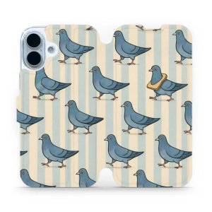 Flipové pouzdro Mobiwear - Apple iPhone 17 - VP91S Holubi