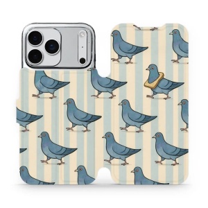 Flipové pouzdro Mobiwear - Apple iPhone 17 Pro Max - VP91S Holubi