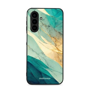 Lesklý kryt Mobiwear Glossy - Samsung Galaxy A17 / A17 5G - G024G - Zlatavý a zelenkavý mramor