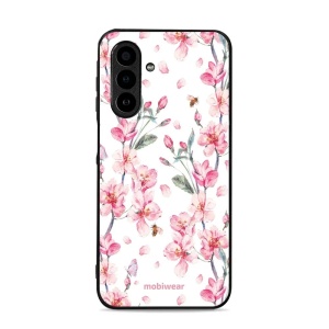 Lesklý kryt Mobiwear Glossy - Samsung Galaxy A17 / A17 5G - G033G - Růžové květy