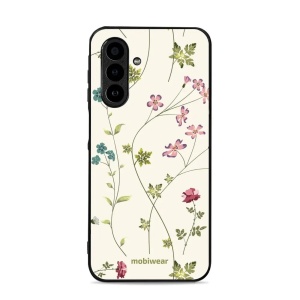 Lesklý kryt Mobiwear Glossy - Samsung Galaxy A17 / A17 5G - G035G - Tenké rostlinky s květy