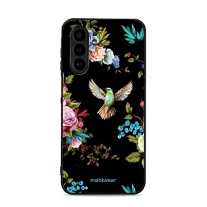 Lesklý kryt Mobiwear Glossy - Samsung Galaxy A17 / A17 5G - G041G - Ptáček a květy