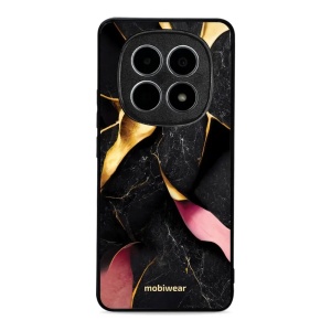 Lesklý kryt Mobiwear Glossy - Xiaomi Redmi Note 15 5G - G021G Černý a zlatavý mramor