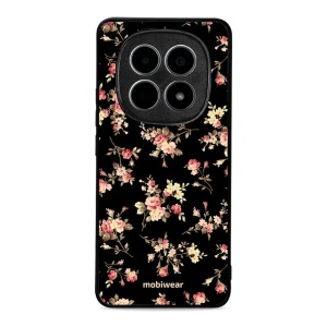 Lesklý kryt Mobiwear Glossy - Xiaomi Redmi Note 15 5G - G039G - Květy na černé