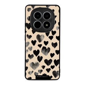 Lesklý kryt Mobiwear Glossy - Xiaomi Redmi Note 15 5G - GA51G Černá srdíčka