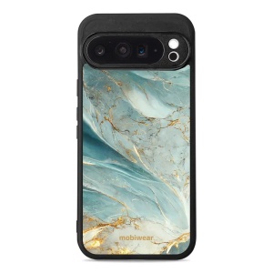 Lesklý kryt Mobiwear Glossy - Google Pixel 9 Pro XL - G022G Zelenkavý a zlatavý mramor