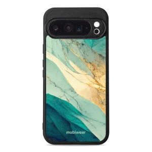 Lesklý kryt Mobiwear Glossy - Google Pixel 9 Pro XL - G024G - Zlatavý a zelenkavý mramor