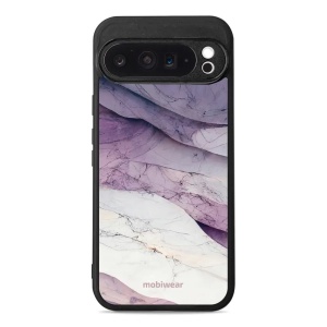 Lesklý kryt Mobiwear Glossy - Google Pixel 9 Pro XL - G028G - Bílý a fialový mramor