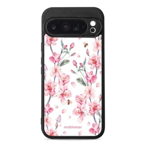 Lesklý kryt Mobiwear Glossy - Google Pixel 9 Pro XL - G033G - Růžové květy