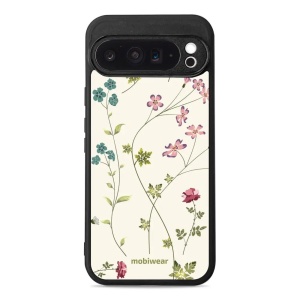 Lesklý kryt Mobiwear Glossy - Google Pixel 9 Pro XL - G035G - Tenké rostlinky s květy