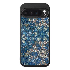 Lesklý kryt Mobiwear Glossy - Google Pixel 9 Pro XL - G038G - Modré mandala květy