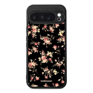 Lesklý kryt Mobiwear Glossy - Google Pixel 9 Pro XL - G039G - Květy na černé