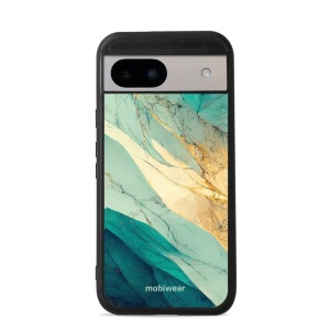 Lesklý kryt Mobiwear Glossy - Google Pixel 8A - G024G - Zlatavý a zelenkavý mramor