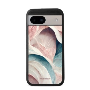 Lesklý kryt Mobiwear Glossy - Google Pixel 8A - G026G - Růžový a zelenkavý mramor