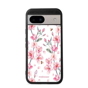 Lesklý kryt Mobiwear Glossy - Google Pixel 8A - G033G - Růžové květy