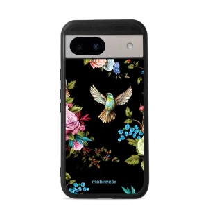Lesklý kryt Mobiwear Glossy - Google Pixel 8A - G041G - Ptáček a květy