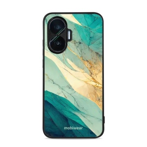 Lesklý kryt Mobiwear Glossy - Xiaomi Poco F7 - G024G - Zlatavý a zelenkavý mramor