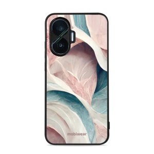 Lesklý kryt Mobiwear Glossy - Xiaomi Poco F7 - G026G - Růžový a zelenkavý mramor