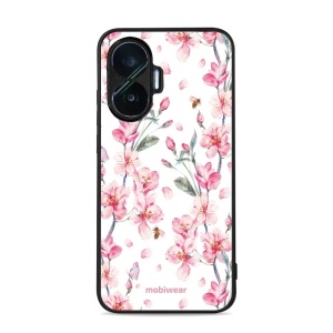 Lesklý kryt Mobiwear Glossy - Xiaomi Poco F7 - G033G - Růžové květy
