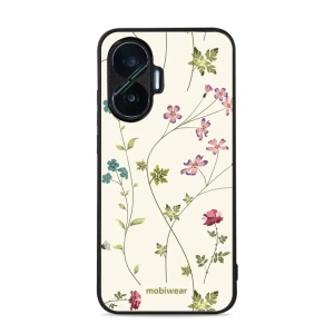 Lesklý kryt Mobiwear Glossy - Xiaomi Poco F7 - G035G - Tenké rostlinky s květy