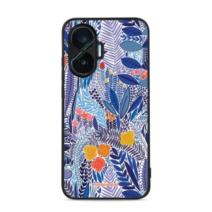 Lesklý kryt Mobiwear Glossy - Xiaomi Poco F7 - G037G - Modrá květena