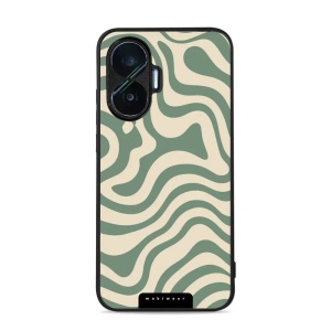 Lesklý kryt Mobiwear Glossy - Xiaomi Poco F7 - GA57G Zelené a béžové zkrouceniny