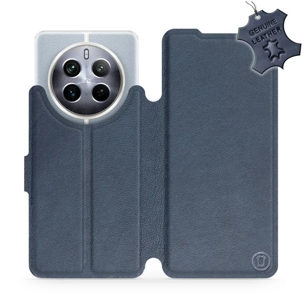 Kožené flip pouzdro Mobiwear - Realme 12 5G - Modré
