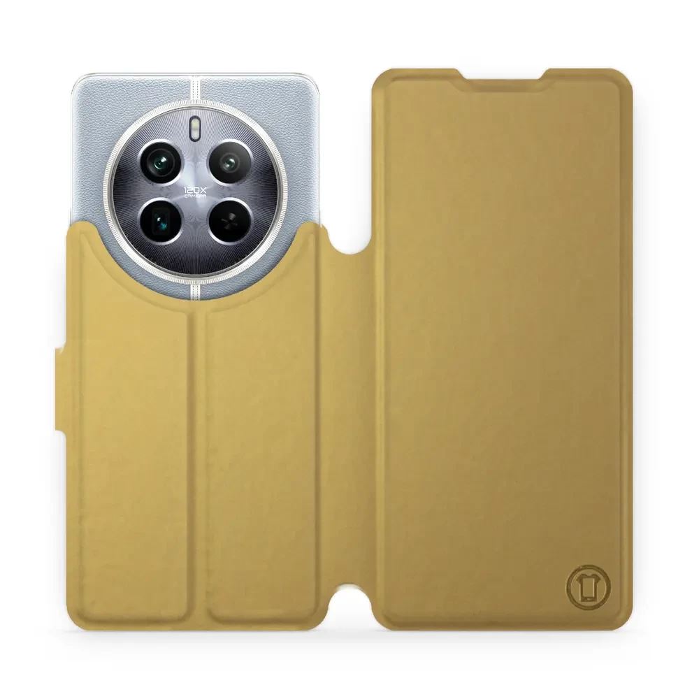 Flipové pouzdro Mobiwear - Realme 12 Pro 5G - Zlatavé a šedé