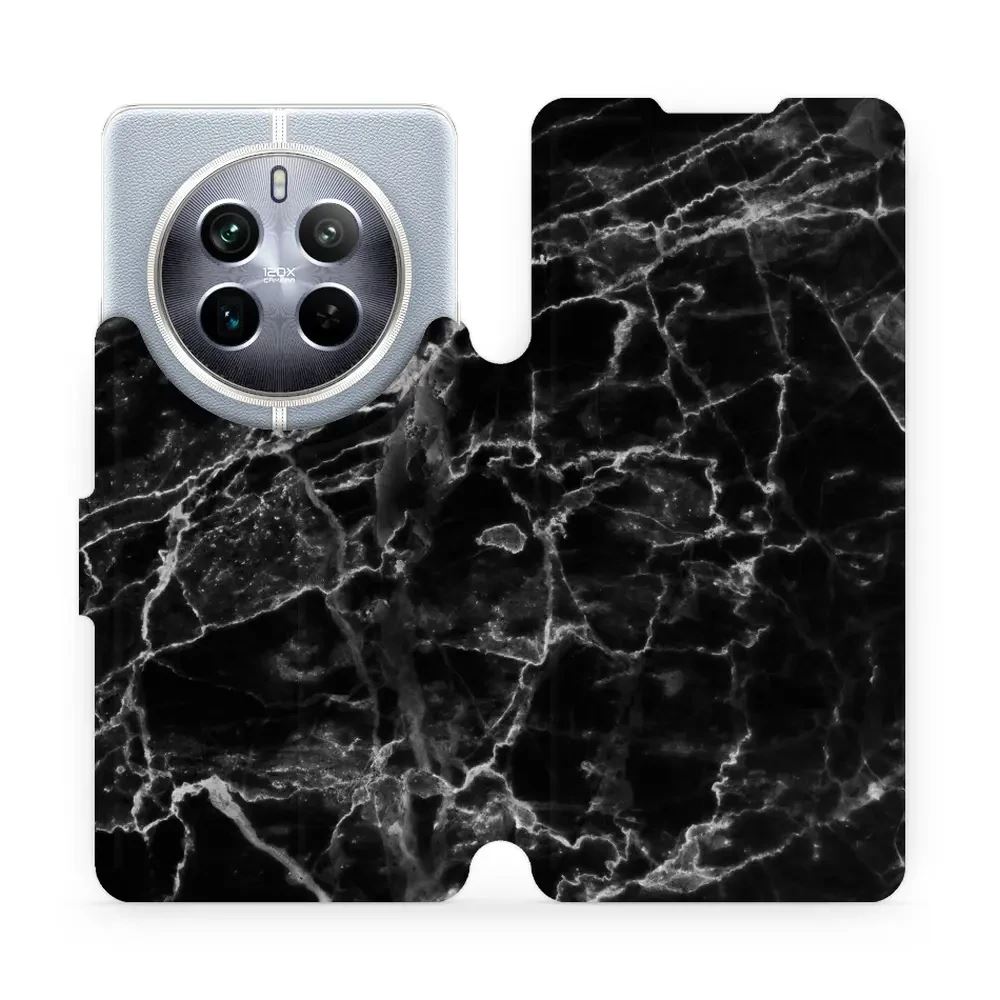 Flipové pouzdro Mobiwear - Realme 12 Pro 5G - V056P Černý mramor