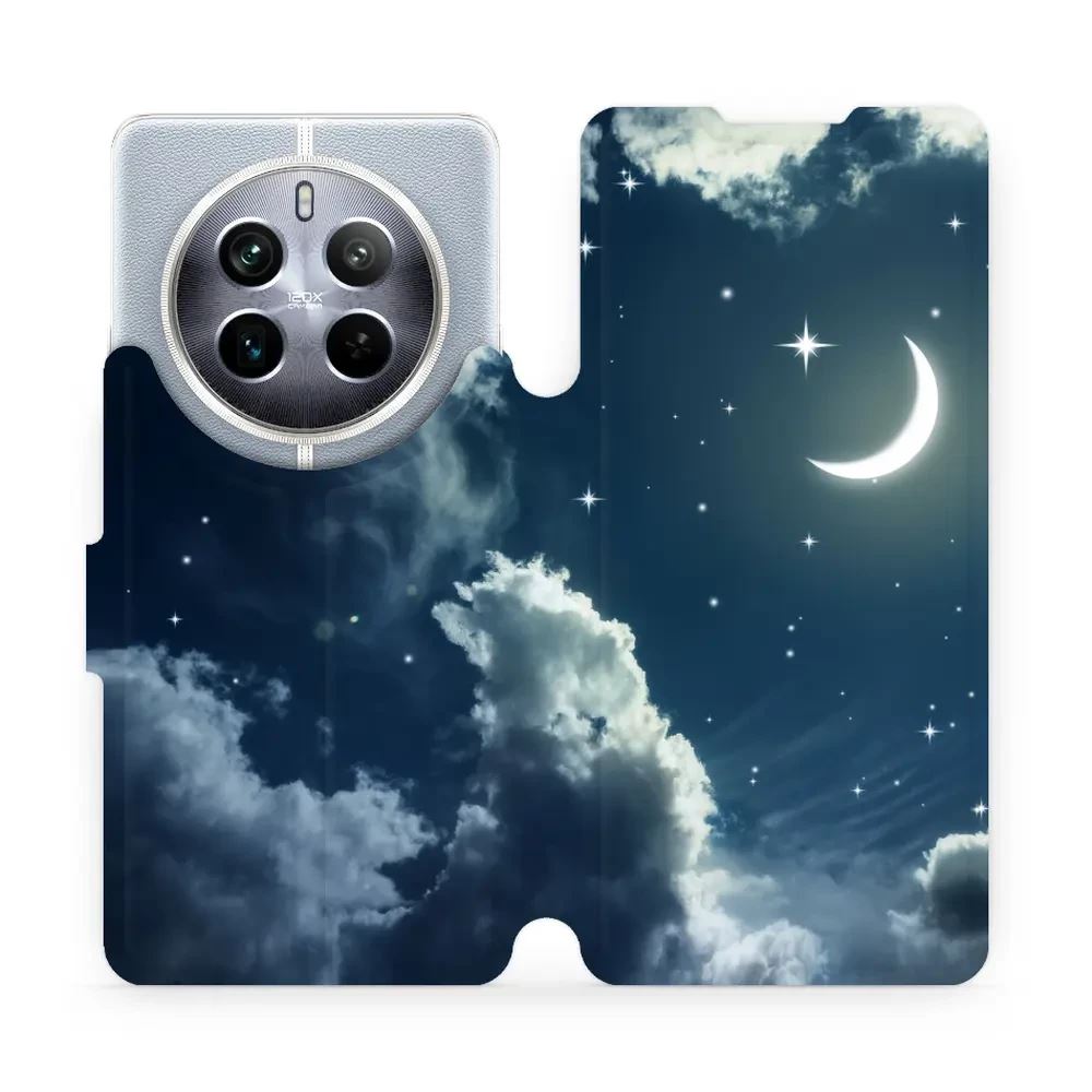 Flipové pouzdro Mobiwear - Realme 12 Pro 5G - V145P Noční obloha s měsícem