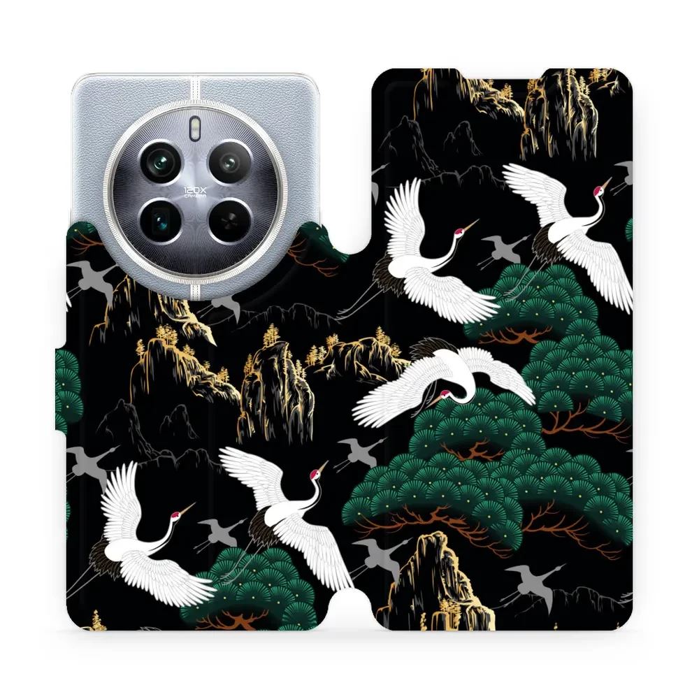 Flipové pouzdro Mobiwear - Realme 12 Pro 5G - VP16S Jeřábi