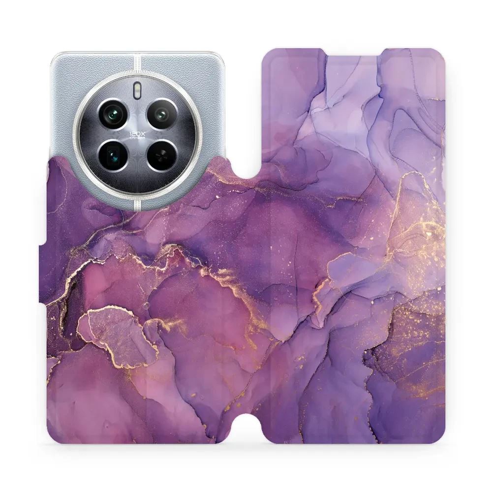 Flipové pouzdro Mobiwear - Realme 12 Pro 5G - VP20S Fialový mramor