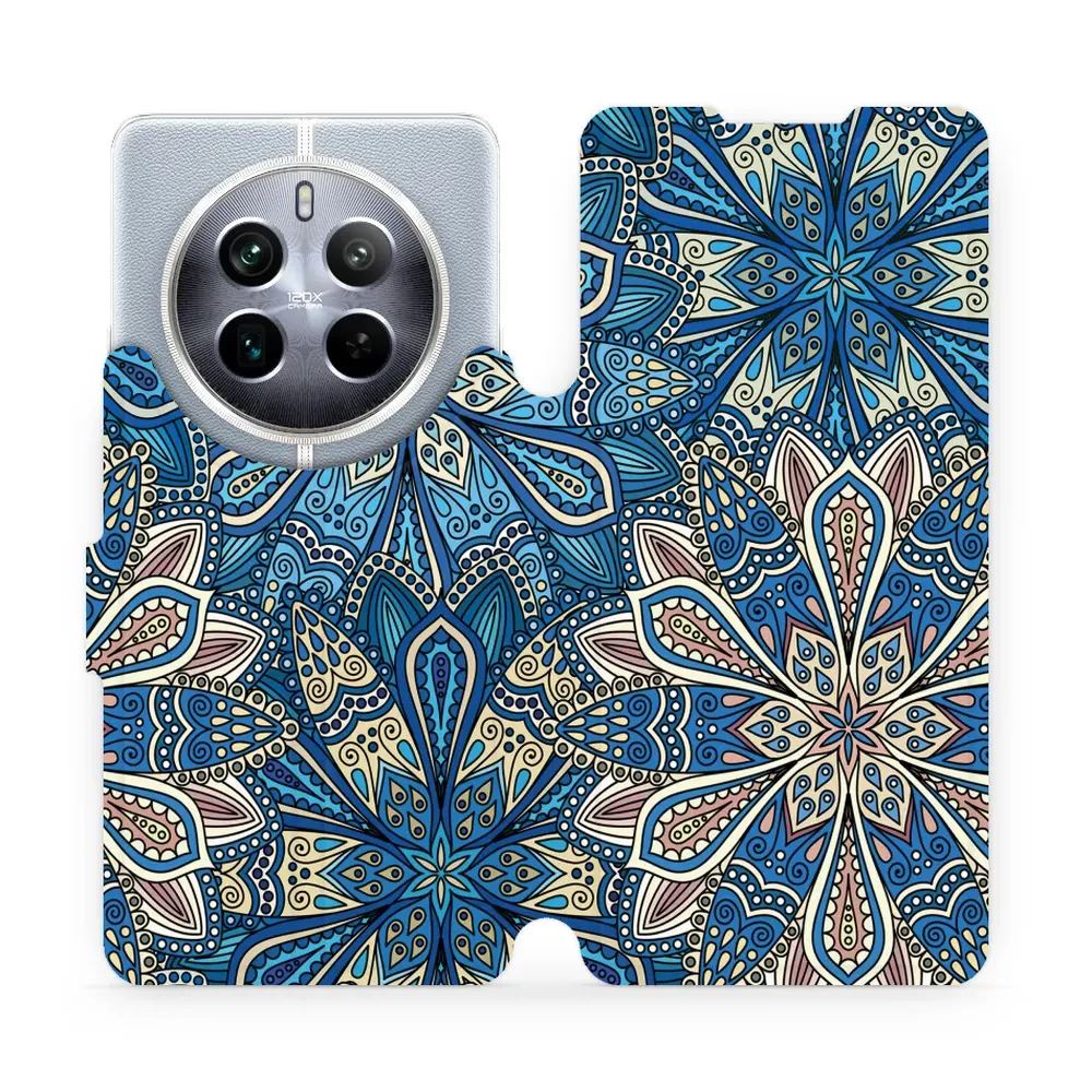 Flipové pouzdro Mobiwear - Realme 12 Pro Plus 5G - V108P Modré mandala květy