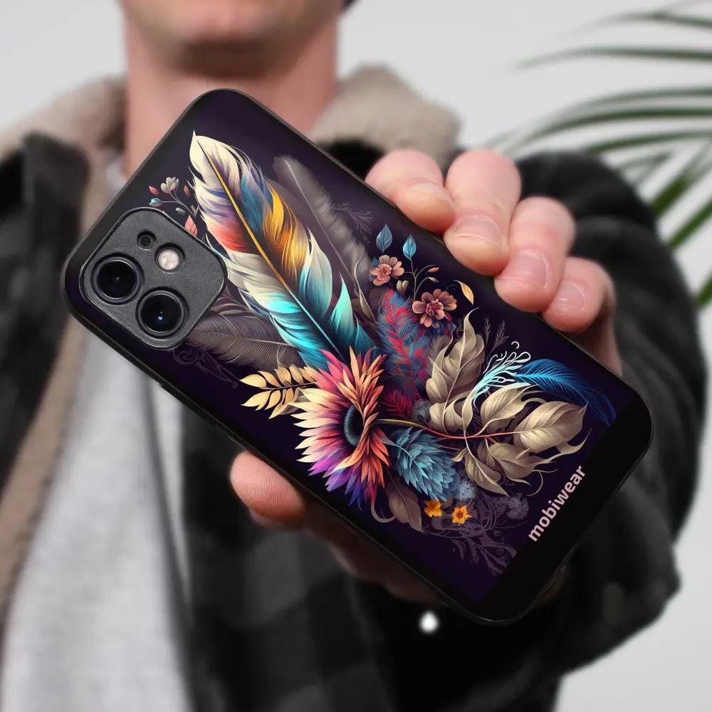 Lesklý kryt na mobil Samsung Galaxy Z Fold6 - Mobiwear Glossy G011G, kytice s pírkem