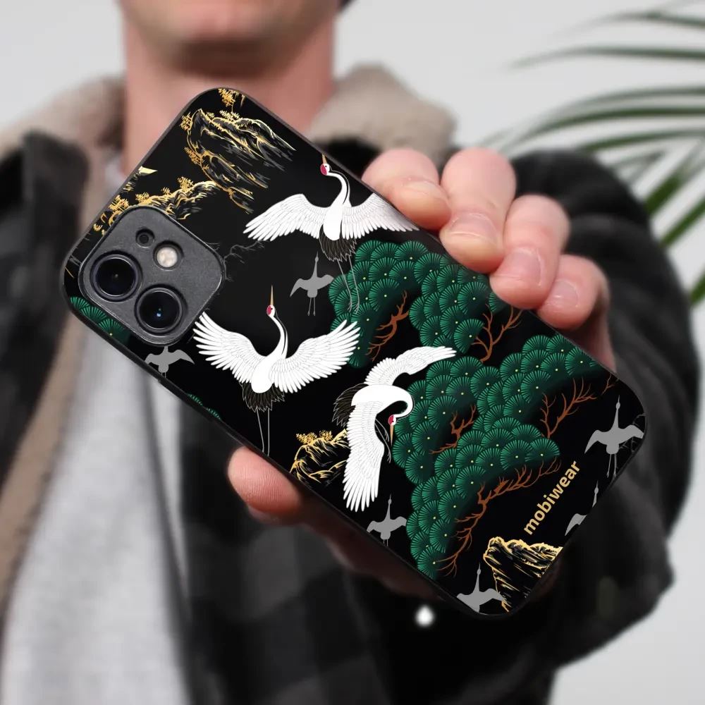 Lesklý kryt na mobil Honor 600 Lite - Mobiwear Glossy G042G, jeřábi